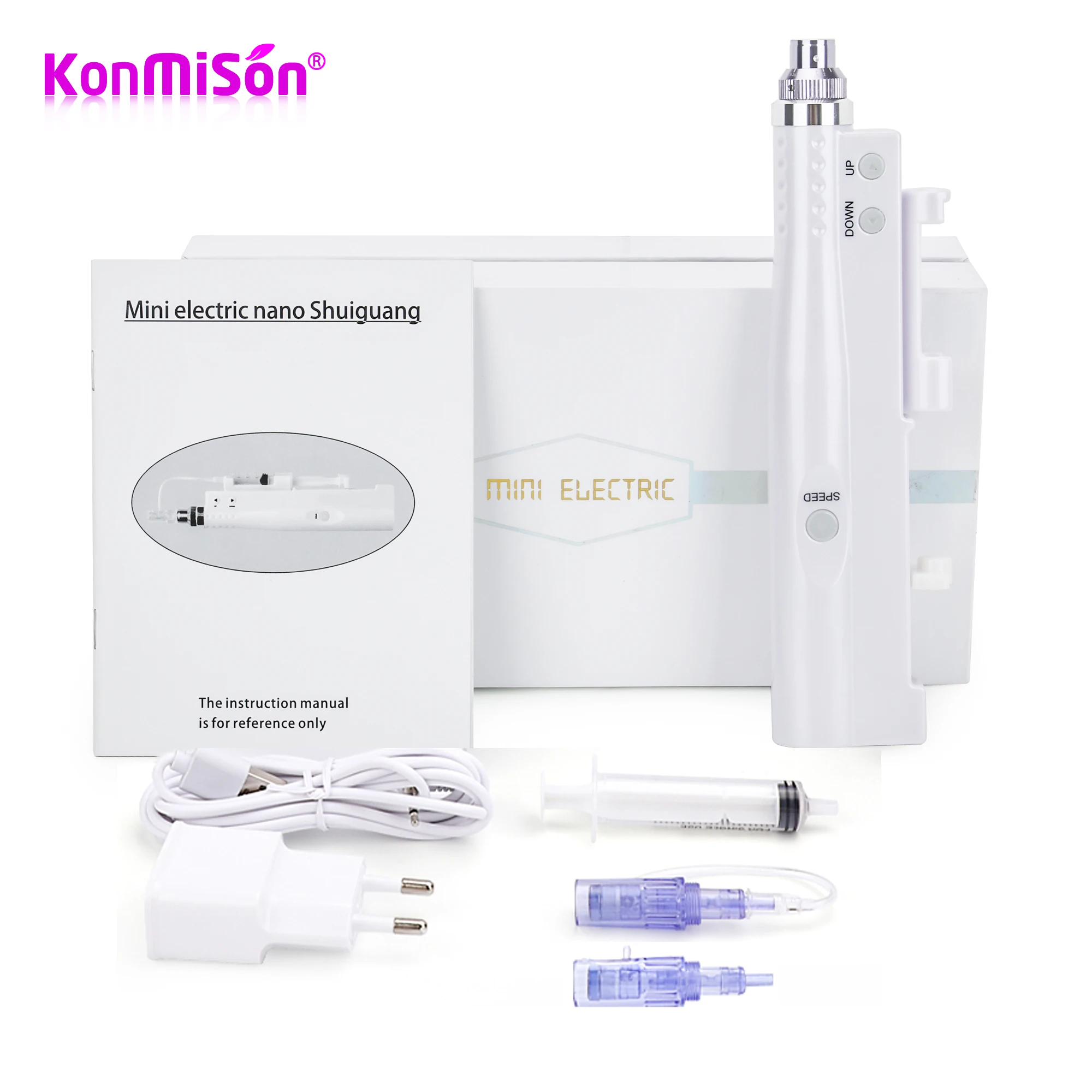 Needle-free Portable Skin Injector Pen Water Mesotherapy Meso gun Vital Acid Injection Microneedle Reduce Sagging Device | Красота и