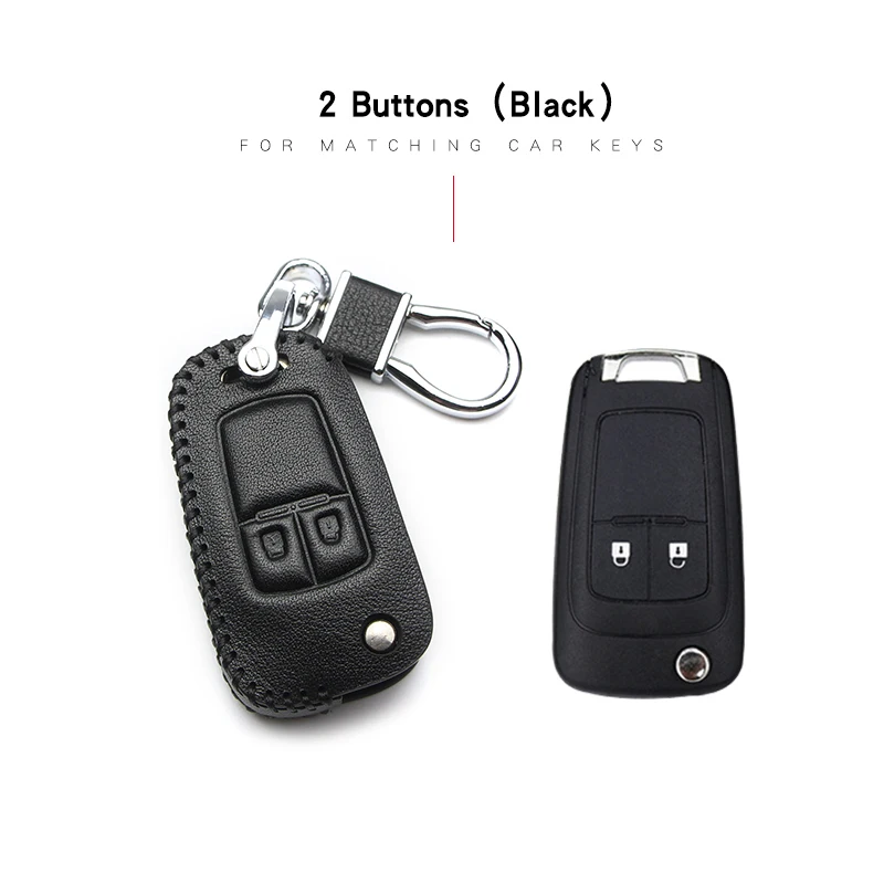 Black 2 Button Аксессуары для Chevrolet Cruze Aveo, чехол для ключей, брелок для ключей, чехол для ключей для Chevrolet Sonic Малибу Каптива Lacetti Cobalt - Название цвета: Black 2 Button