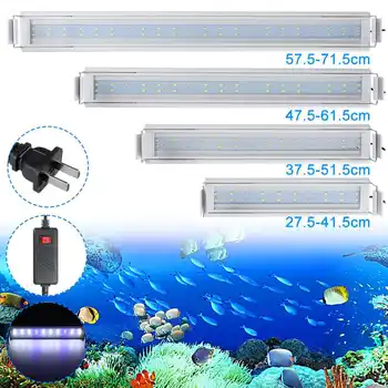 

3-9W Super Slim LEDs Aquarium Lighting Aquatic Plant Light US Plug 27-57CM Extensible Waterproof Clip on Lamp For Fish Tank