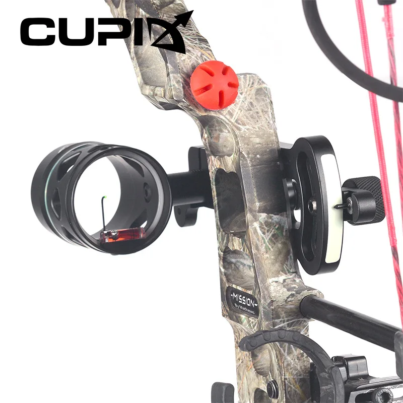 

1pc Single pin sight Aluminum alloy Adjustable Left & right hand Sighting Scale