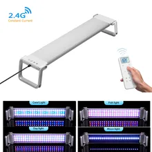  60/90cm 24/7 Auto on off LED Light Full Spectrum Aquarium Lamp Dimmable Fish Tank Light with Timer Controller Planted Lighting 