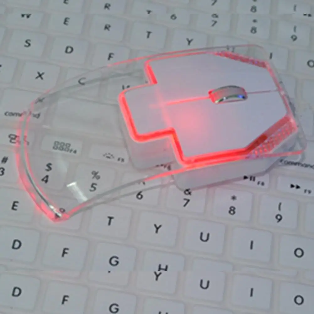 Беспроводная беззвучная мышь креативная Новая прозрачная яркая светящаяся Подарочная компактная Легкая мышь 2,4 ГГц Беспроводная Трансмиссия мышь