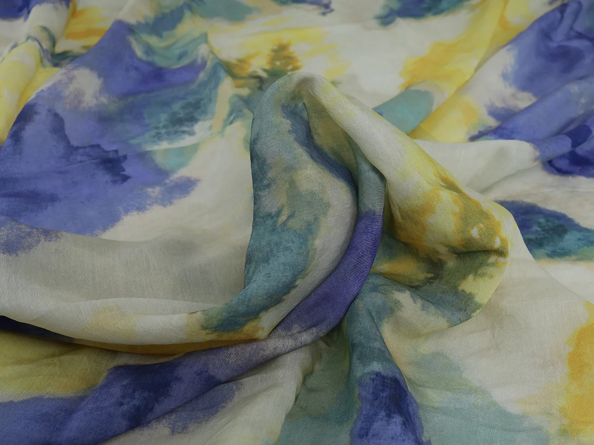 Linen Rayon Tie-dyed Silk Fabric Breathable Comfortable Summer Dress Making 145cm Sold By Meter | Дом и сад