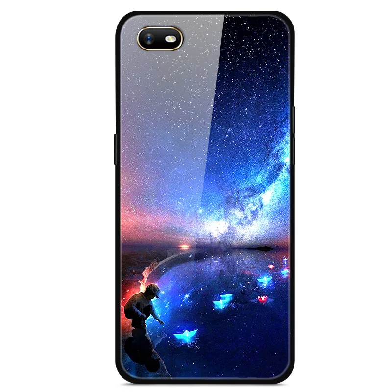 17 Чехол из закаленного стекла для OPPO A1K мягкий чехол для телефона бампер Coque твердая задняя крышка для OPPOA1K чехол A 1 K A1 K CPH1923 чехол 6,1'' - Цвет: 17