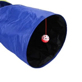

Creative New Cat Tunnel Foldable Sound Paper Can Toss Three Channel Cat Runway Durable Pet Cat Toy Interactive Tube