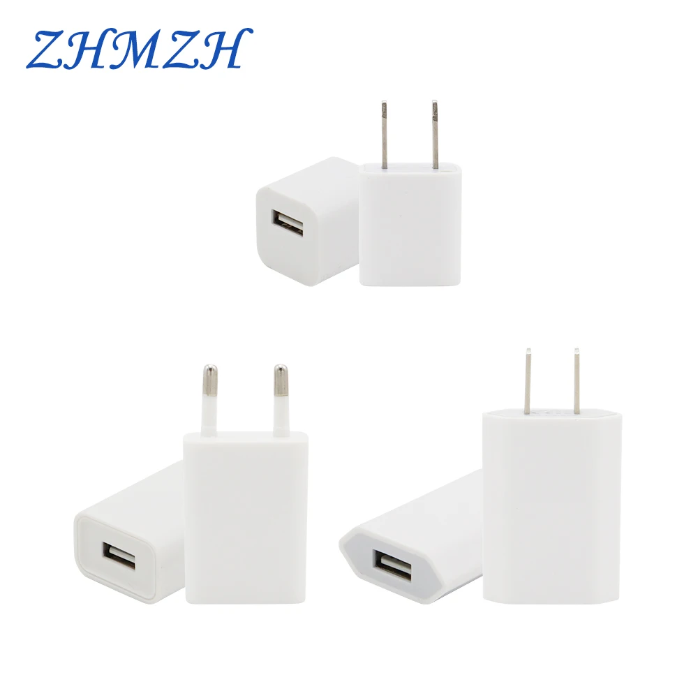 USB адаптер с европейской и американской вилкой 5 в пост. Тока 1 А|Портативные