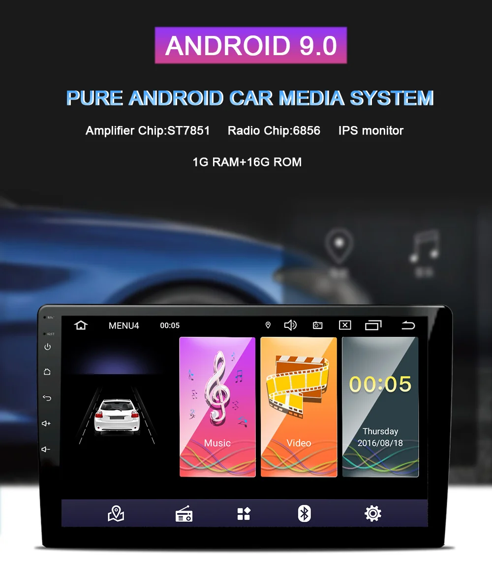 Discount Funrover 2.5D+IPS 9 inch 2 din Car Multimedia player For KIA Sportage 2016 2017 Kx5 dvd Android 9.0 stereo radio gps navigation 7