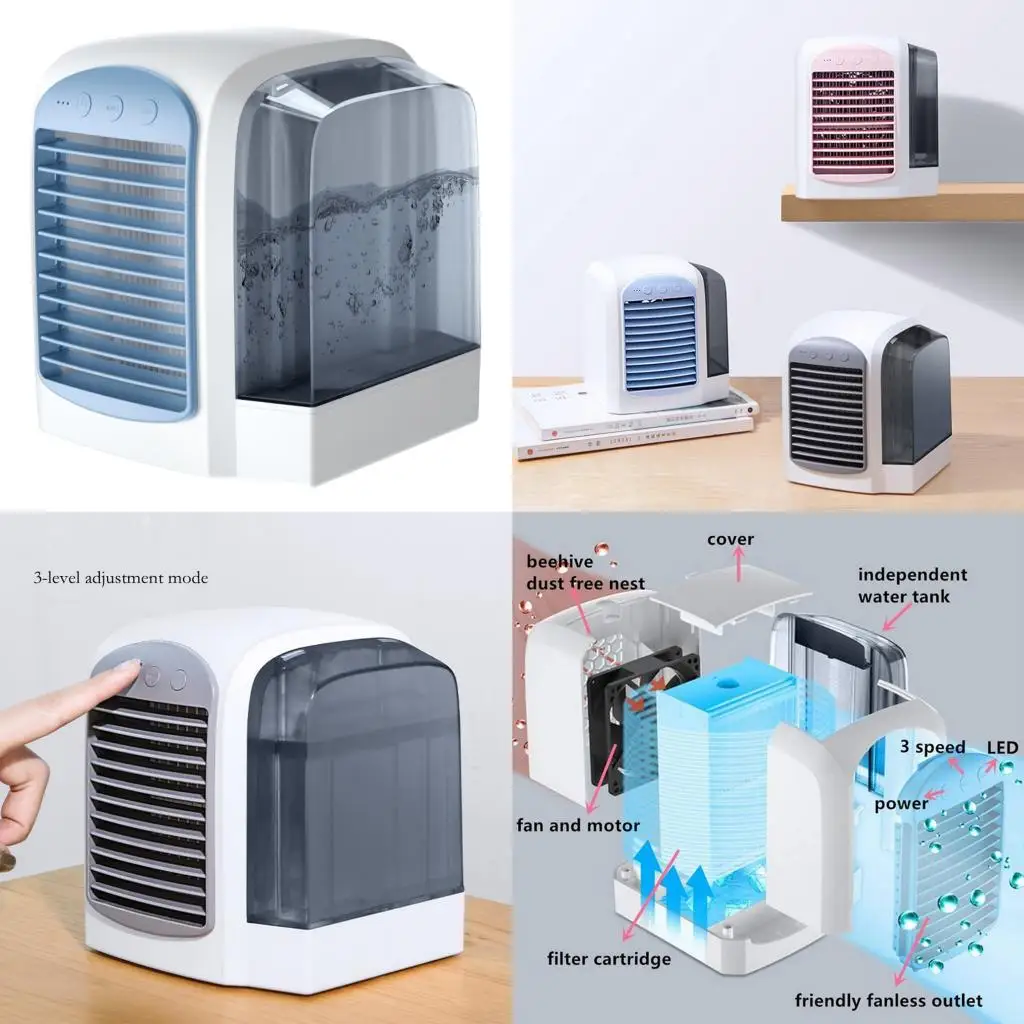 Portable Air Cooler Air Conditioner Home Office Air Cooler Humidifier Purifier