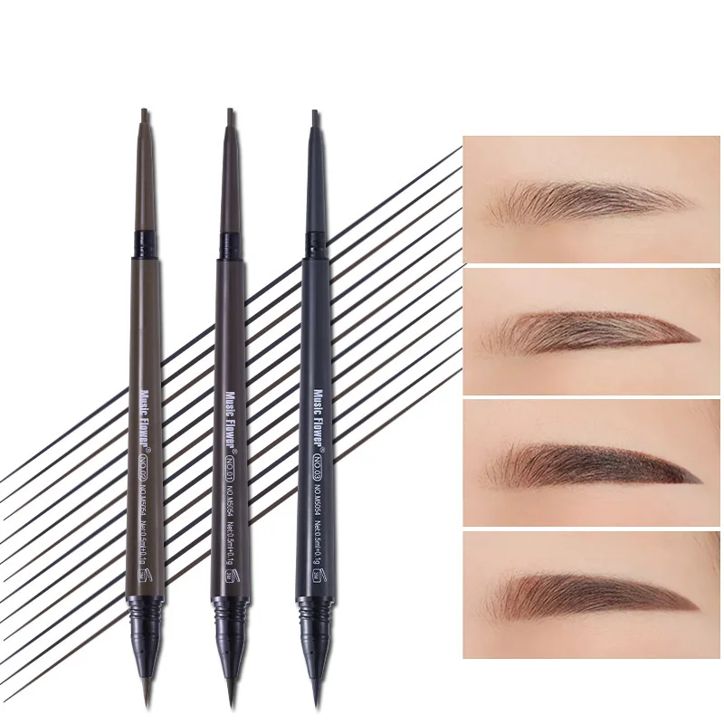 New Hot Double Head Eyebrow Pencil& Tint Eyebrow Liquid Waterproof Long Lasting Fine Lines Makeup Tool SMR88