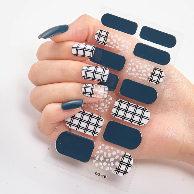 Five Sorts 0f Nail Stickers Decals Plain Stickers Nail Stickers Designer Nails Sticker Designer Nails Art Decoration Nailart DQ-18