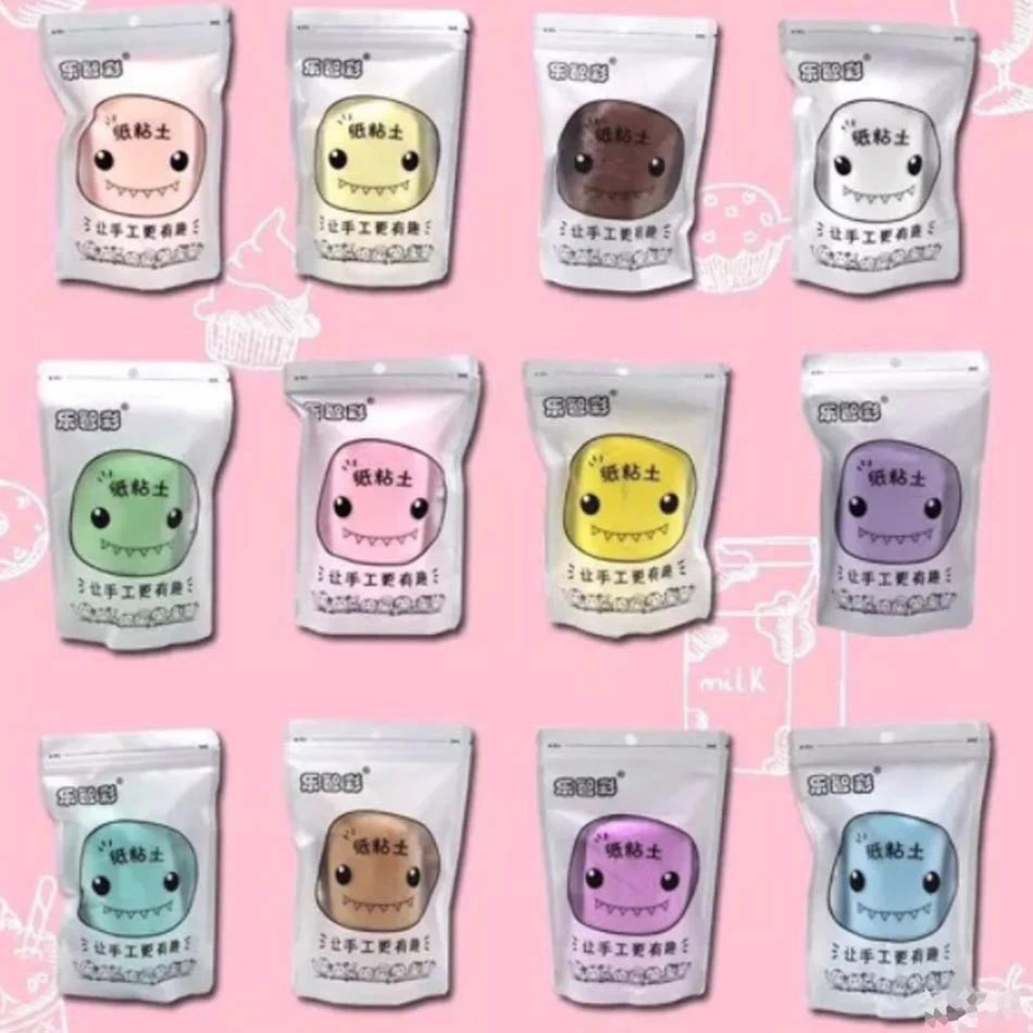 

New Monster Paper Clay Large Capacity Soft Paper Clay Plasticine Plastic Paper Children's Toy Colored Clay Nine Style Slime Toy