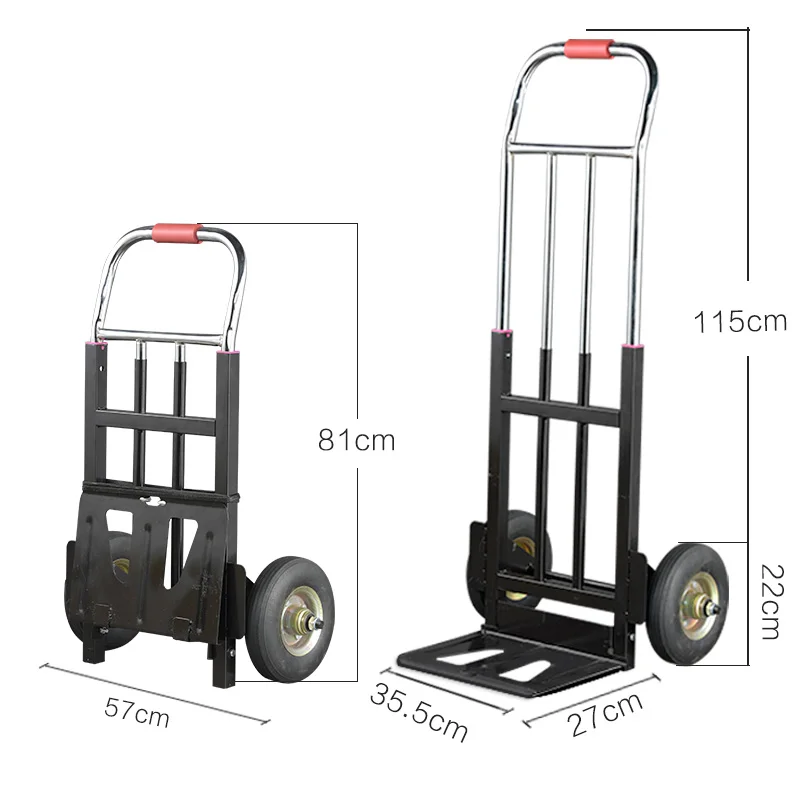 Trailer Trolley Cart Trolley Cart Cargo Truck Folding Portable Pull Cargo Trolley Car King
