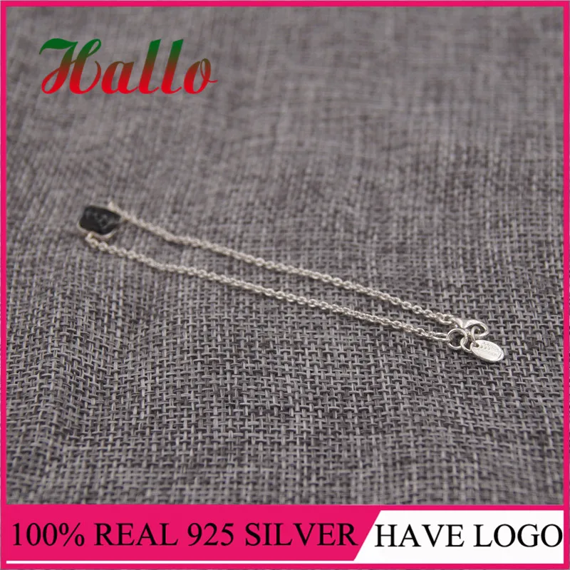 Чистое серебро 925 пробы ювелирный бренд животных браслет Pulseras plata mujer 925 ювелирные изделия - Цвет камня: 17.5cm 918451550