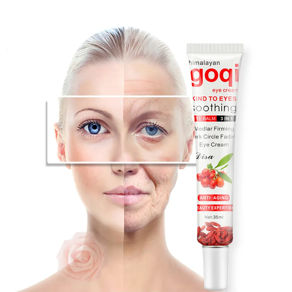 Health Cream Goji Berry Eye Cream Accessories Dark Circle Anti-Puffiness Removal Anti-Aging Eye Skin Care For Dropshipping