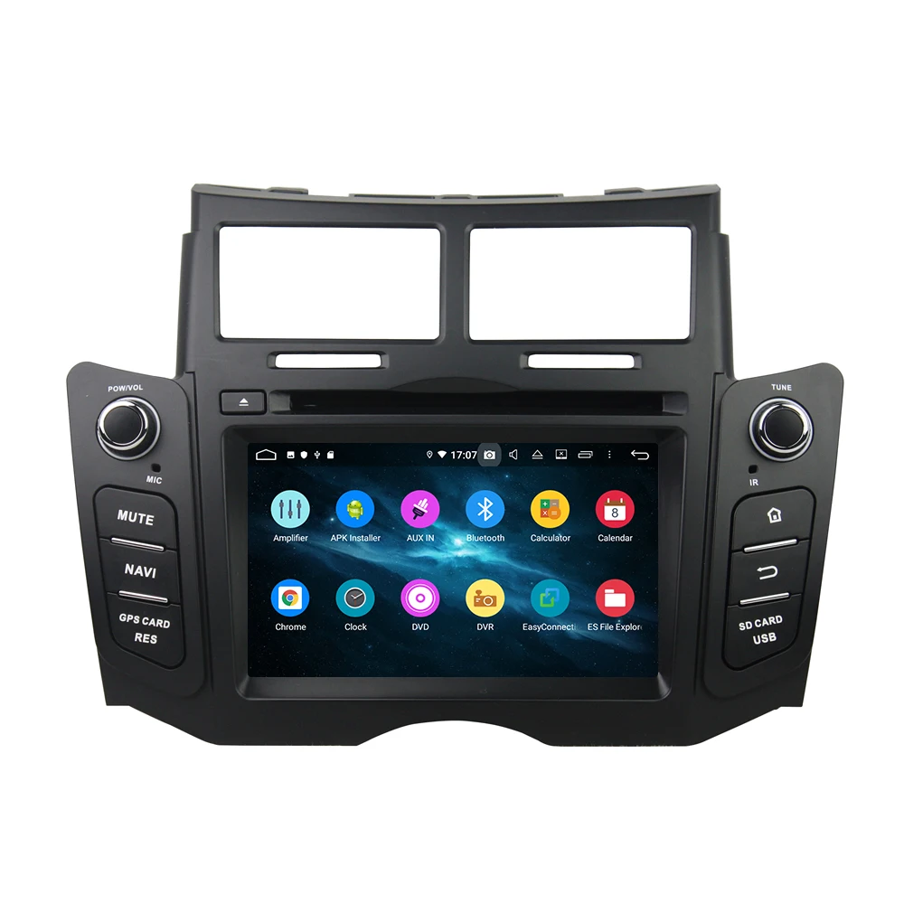 Android 9,0 Восьмиядерный 4 Гб ОЗУ 64 Гб ПЗУ автомобильный DVD gps навигатор мультимедийный плеер стерео для Toyota YARIS 2005-2011