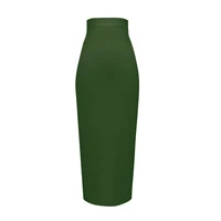 Wholesale Women's Elastic Candy Color Bandage Skirt Bodycon Midi Calf Pencil Skirt For Elegant Ladies Formal Business Skirts - Image 6