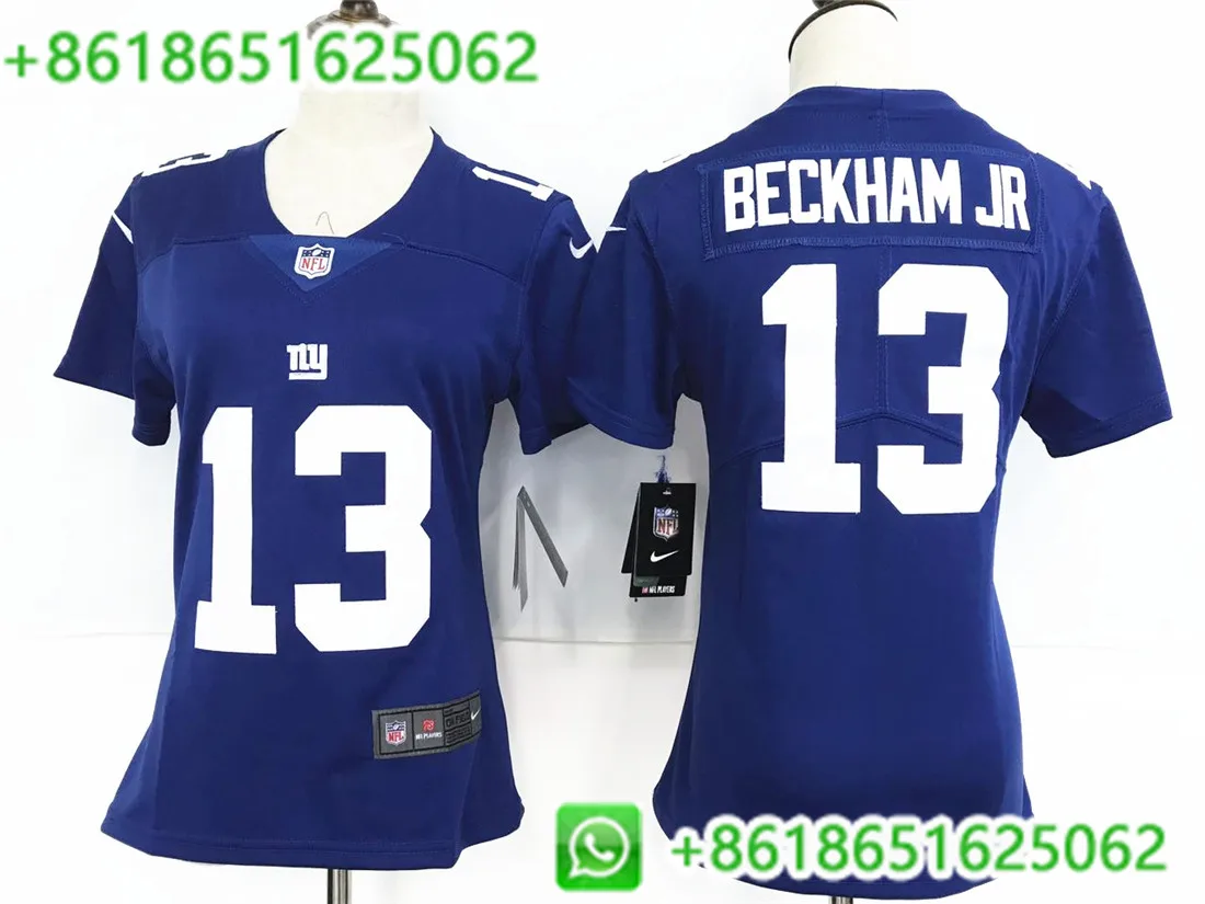 Сшитые женские Нью-Йорк Odell Beckham JR Jersey для женщин - Цвет: AS PICTURE