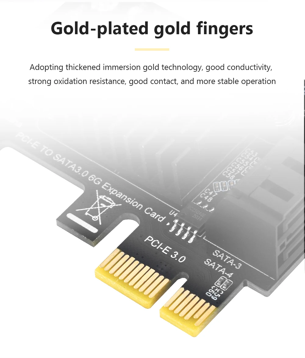 TISHRIC PCI-E SATA Controller Expansion Card - 6/8/10 Ports, ASM1166, PCI SATA3.0 Adapter Description Image.This Product Can Be Found With The Tag Names Adapter, Asm1166 6 ports, Asm1166 sata controller, Expansion card, Pci sata ide controller card