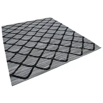 

245x308 Cm Grey Handmade Contemporary Area Rug-8x10 Ft