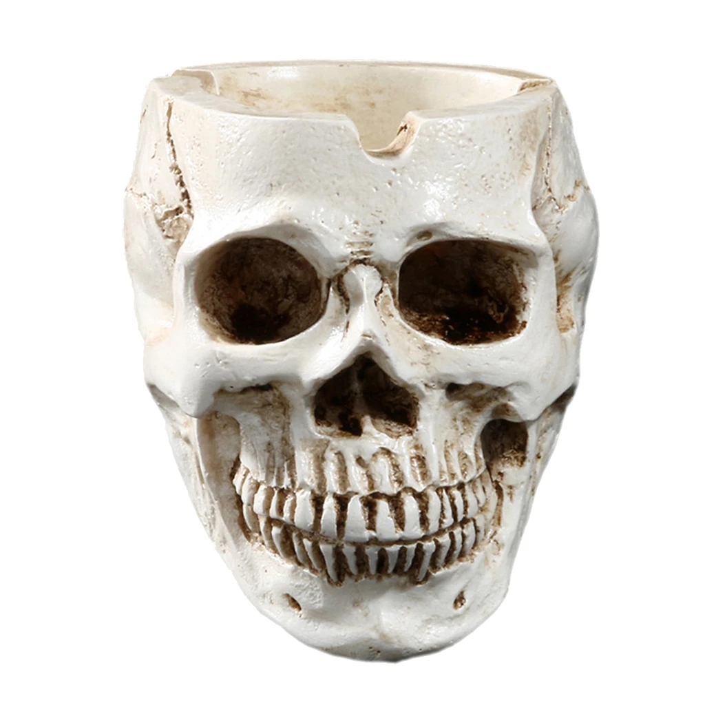 Cigar Ashtray Smokers Human Skull Ashtray Holder Portable Small Size othic Style for Indoor Outdoor