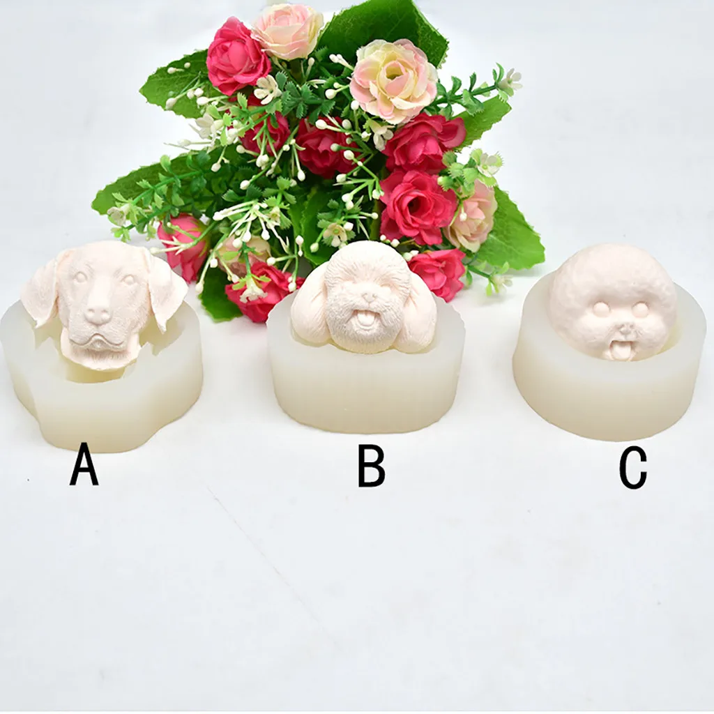 

Stereo 3D Dog Silicone Mold Fondant Pastry Wedding Sugarcraft Mold Cake Decorating Tool Cookie Cutter Gadget Kitchen Accessories