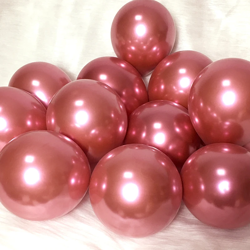 5-12 Zoll Gold Chrom Metall Ballon Metallic Gold Silber Latex Ballons Hochzeit Dekoration Geburtstag Party Valentinstag Cecor – Detail 5