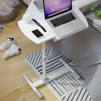 شراءكمبيوتر مكتب السرير الجدول المحمولة اللفة حامل بسيط واحد غرفة نوم المنزلية قابل للتعديل المنقولة مكتب للحاسوب شخصي مكتب مذاكرة