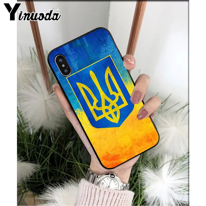 Yinuoda Ukraine Flag TPU Soft High Quality Phone Case for Apple iPhone 8 7 6 6S Plus X XS MAX 5 5S SE XR 11 11pro max Cover