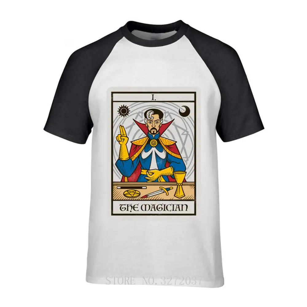 

2019 Strange magic tarot sci-fi FUNNY style shirt men Cumberbatch Magician Sorcerer shirt Personalized Short Sleeve Asian Size