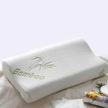

Bedding Pillows Bamboo Fiber Fabric Memory Foam Soft Cervical Orthopedic Comfortable Health Care Slow Rebound Sleeping Pillows