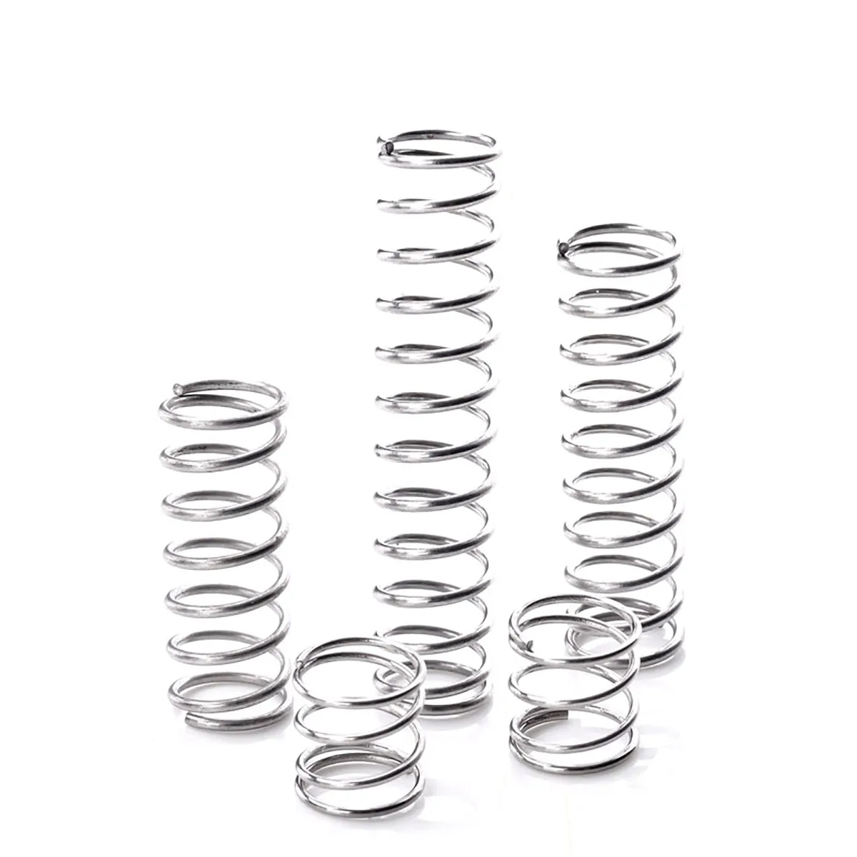 10pc Horgány plated Acél tömörítés Kibuggyan vezeték dia 0.8mm y-type Járókerék Kiegyenlítés Árad vmiből Sürgetés Kibuggyan OD 7mm-11mm  Hossz 10-100mm