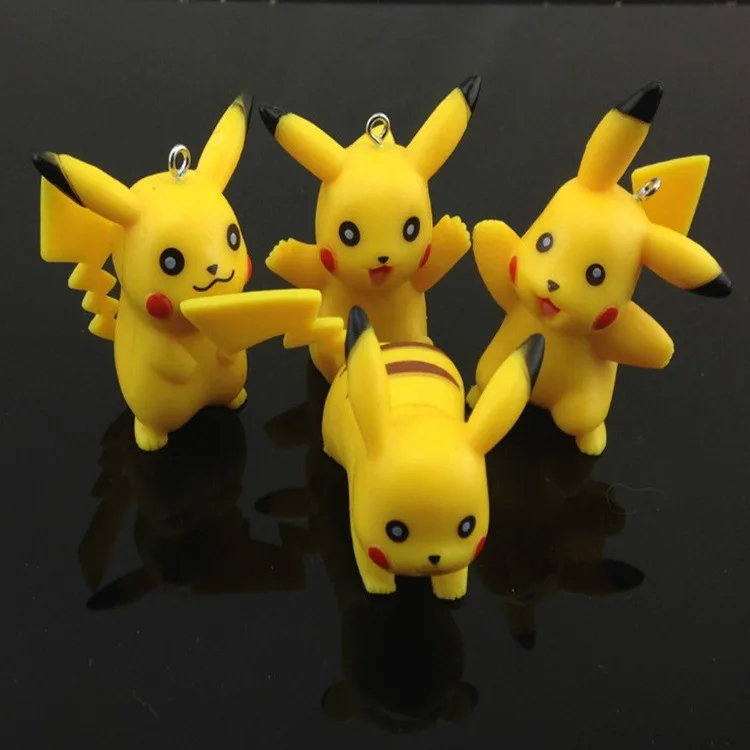 Manufacturers Direct Selling Creative Cute Pikachu Mobile Phone Pendant Bag Accessories Holiday Small Gift Keychain Wholesale