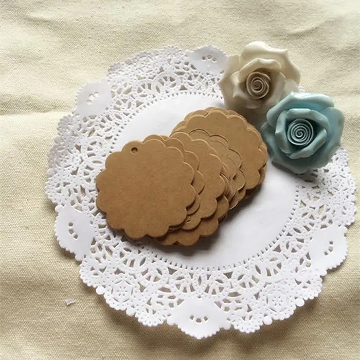 Этикетки из крафт-бумаги DIY цена еды дома, школы, бара, ресторана и т. Д. Маркеры вечерние украшения фестиваля 100 шт