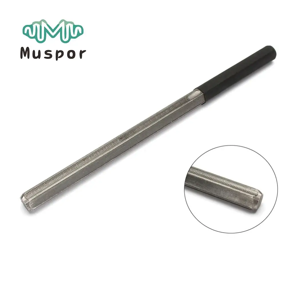 

Muspor Guitar Fret Crowning File With 3 Size Edges Carbon Tool Steel Guitarra Repair Luthier Tools 130mm Guitar Part Accessories