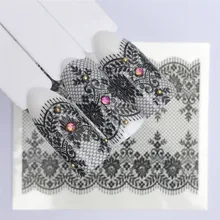 1 p sexy preto laço flor gel polonês conjunto todo manicure semi permanente vernis topo casaco uv led gel verniz unha arte gel polonês(China)