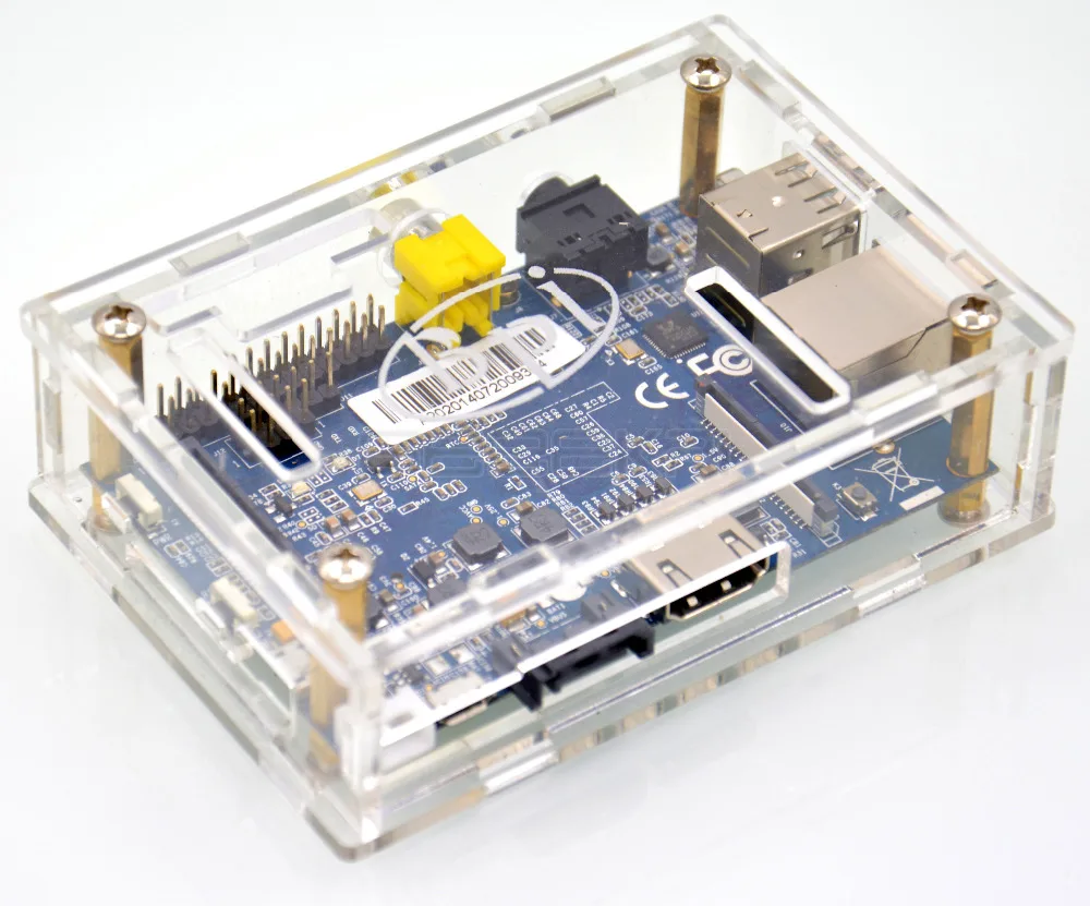 Banana Pi M1 A20, двухъядерный, с открытым исходным кодом, макетная плата, одноплатный компьютер, акриловый чехол