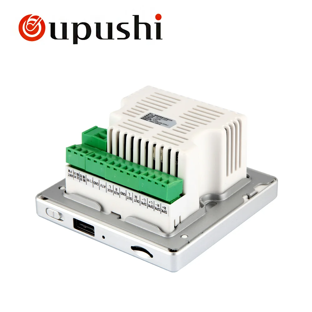Настенный мини усилитель OUPUSHI B3 Bluetooth FM мощности с динамиками на потолке