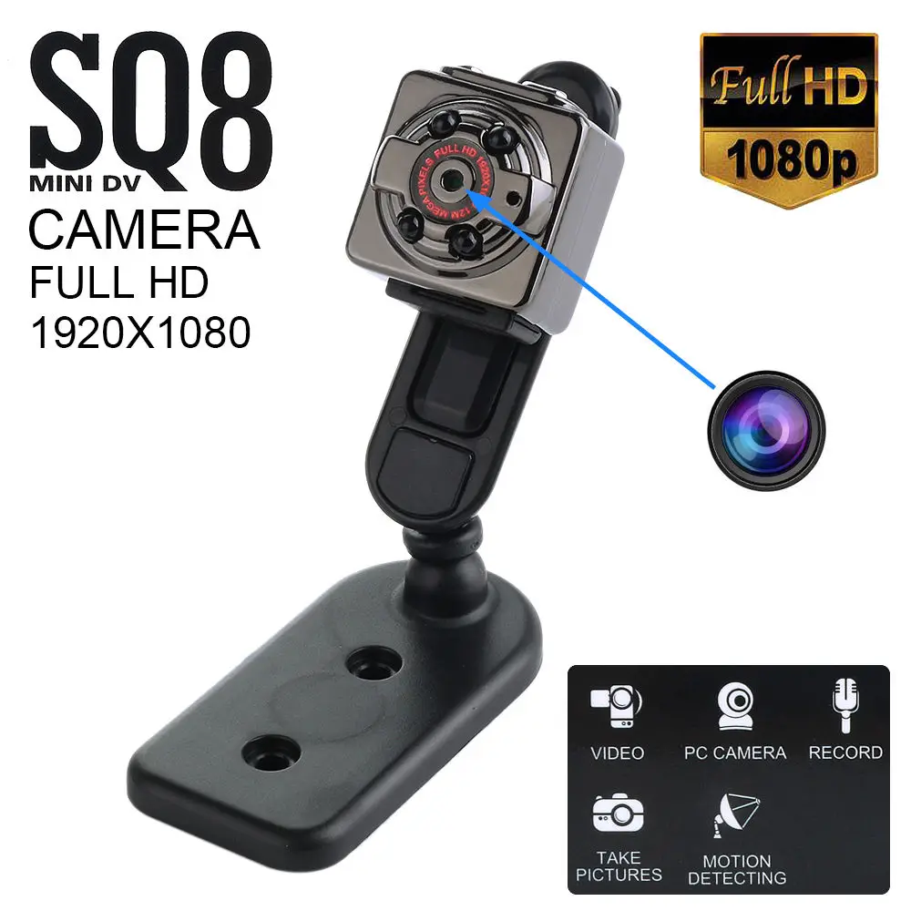 Gizcam SQ8 мини DV камера ночного видения HD 1080P беспроводная CCTV WiFi Детский Монитор i |