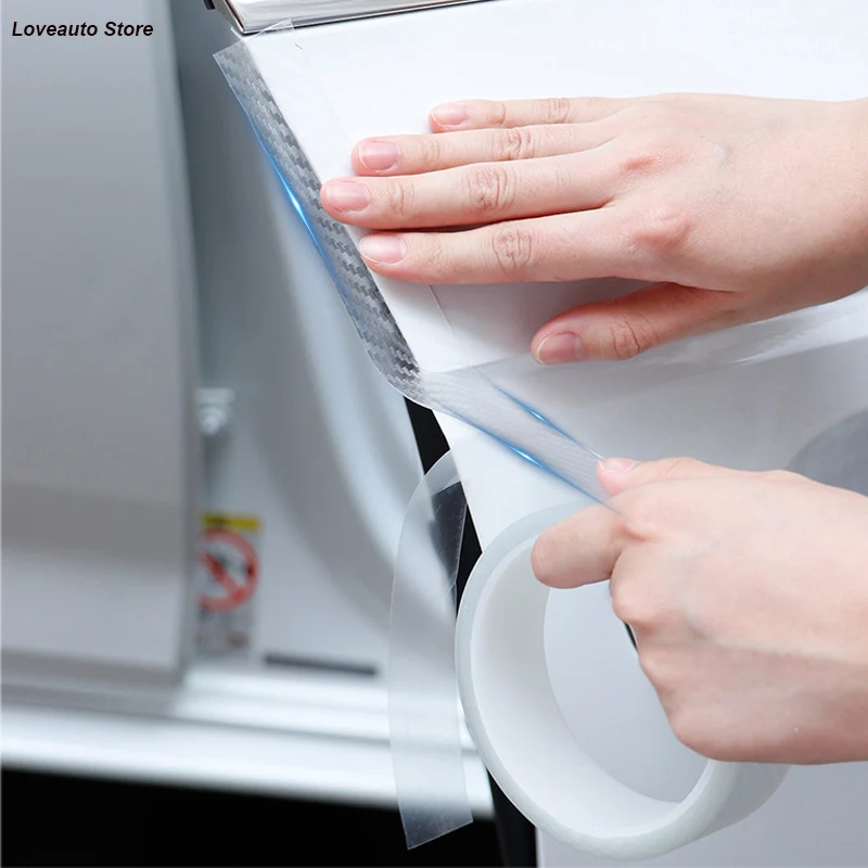 

For Kia Sportage QL 2021 2020 2019 2018 Car Door Edge Protector Sticker Carbon Fiber Sticker Full Body Protective Film Sticker
