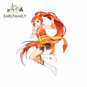 

EARLFAMILY 13cm x 10.5cm for Crunchy Discord Bots Auto Decal DIY Anime Waterproof Scratch-proof 3D Body for Car Stickers Decor