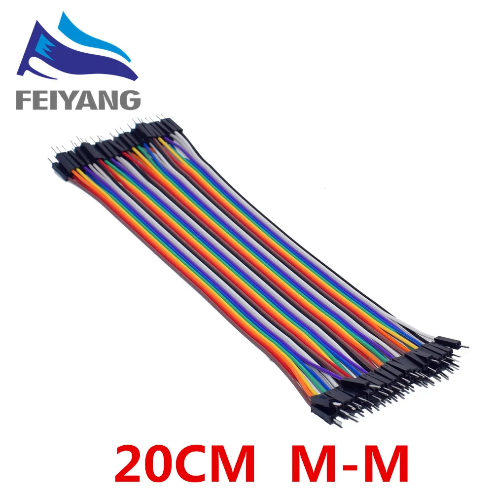 400 шт./лот 10x40 шт. кабель Dupont/линия 10 см/20 см/30 см 2 54 мм от штекера к гнезду или