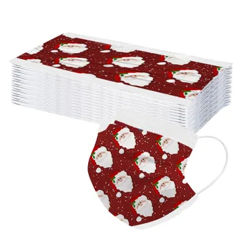 

Christmas Kids Children's Mask Disposable Face Mask 3ply Ear Loop Face Masks Cover Protect Unisex Dustproof Mask For Children