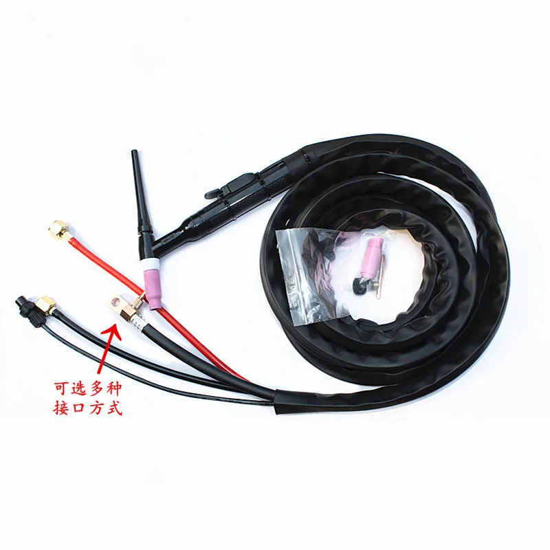 

Factory Direct Supply Argon Arc Welding Gun WP18 Water-cooled Argon Arc Welding Gun 4M Rubber Protective Jacket Hard Bakelite