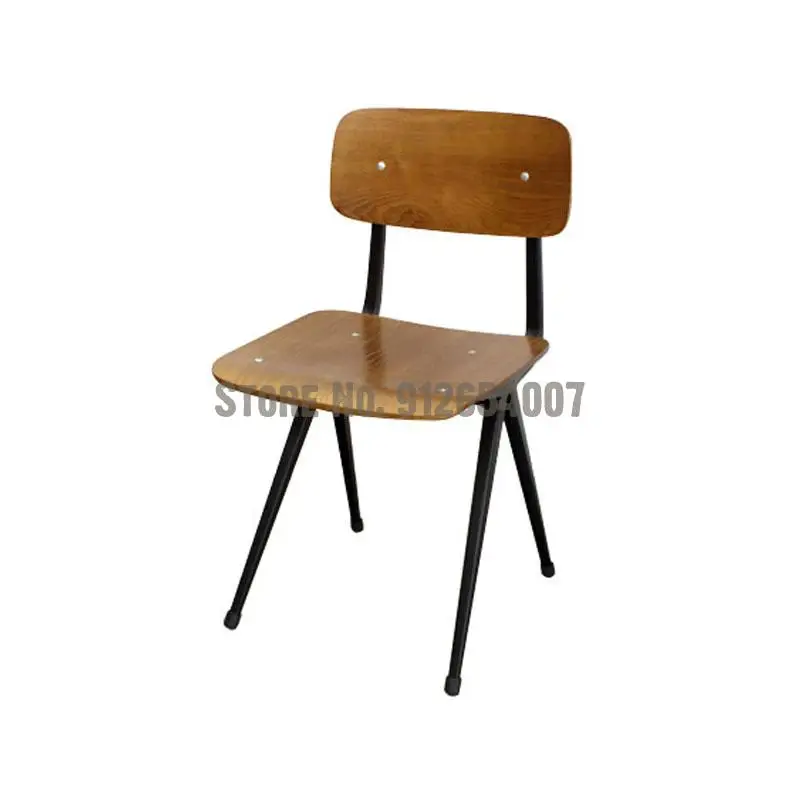 Customized Nordic Minimalist Wrought Iron Study Ins Family Dining Chair Retro Desks And Chairs Loft Conference Industrial | Мебель