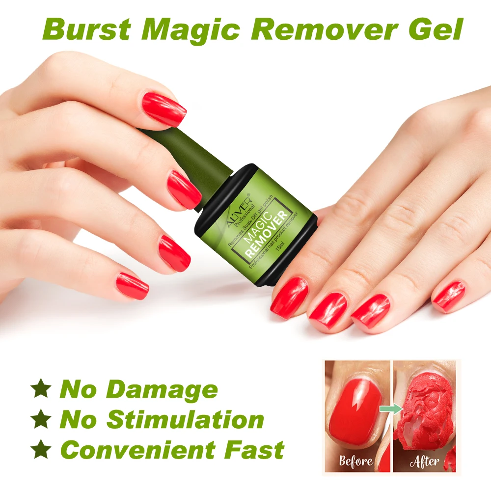 

15ml Gel Nail Polish Burst Magic Remover Liquid To Remove The Sticky Layer Nail Degreaser Cleaner Remover Tool for Nail TSLM1