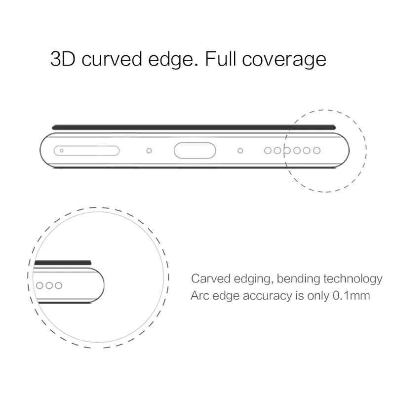 Nillkin 3D CP+ макс. закаленное стекло для huawei mate 30 Pro полный экран клей покрытие изогнутый защитный олеофобный