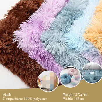 

100x165cm Artificial Soft Plush Faux Fox Fur Fabric Clothing Sewing Fabric For DIY Coat Toys pillow Home Decor Handmade Crafts
