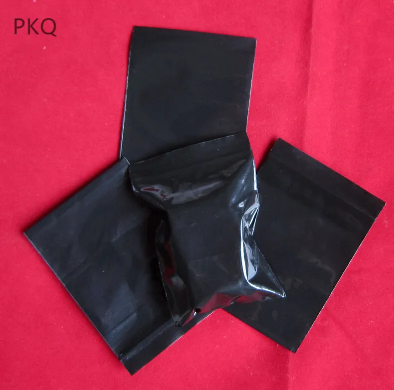 5x7/6x8/7x10cm Small Ziplock Bag Black Plastic Storage Bags Mini Gift Zipper Baggies Self Sealing PE Jewelry 100pcs | Дом и сад