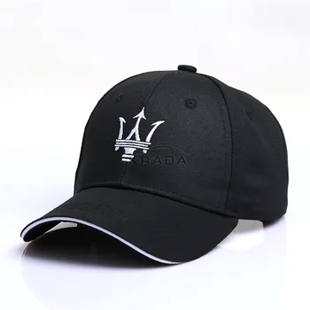 

Cotton Cap Topee Baseball Hat For Maserati Quattroporte Ghibli Levante Trident Emblem Embroidered Outdoor Sunhat For Men Women