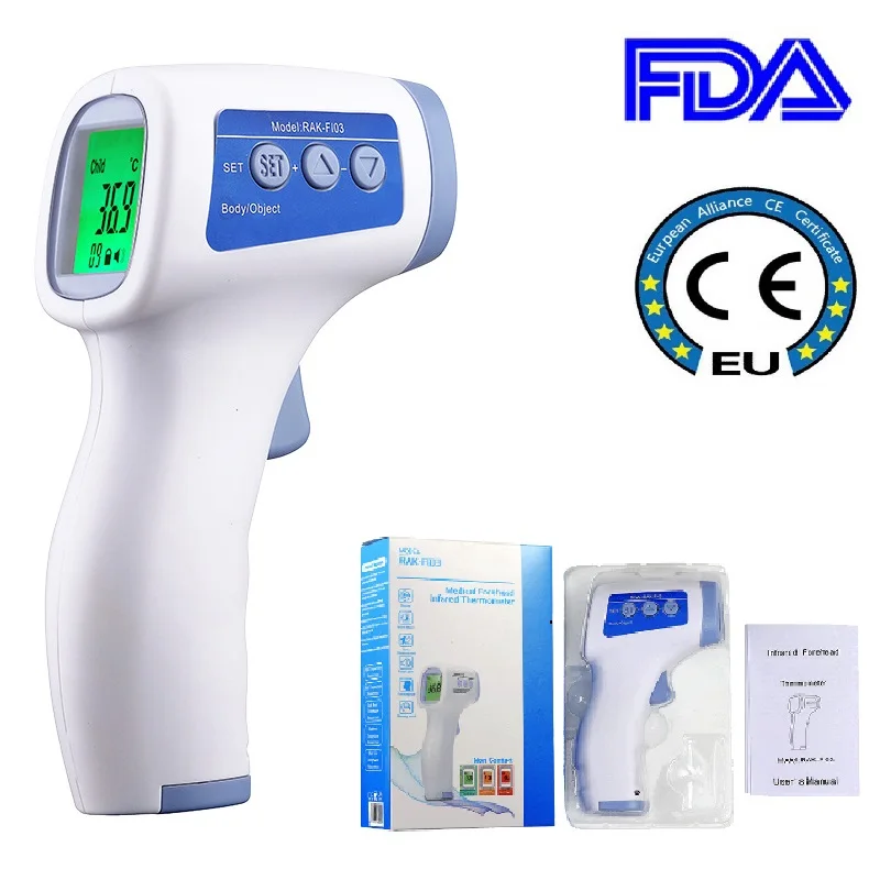 

Forehead Thermometer Non Contact Infrared Thermometer Body Temperature Fever Digital Measure Tool for Baby Adult